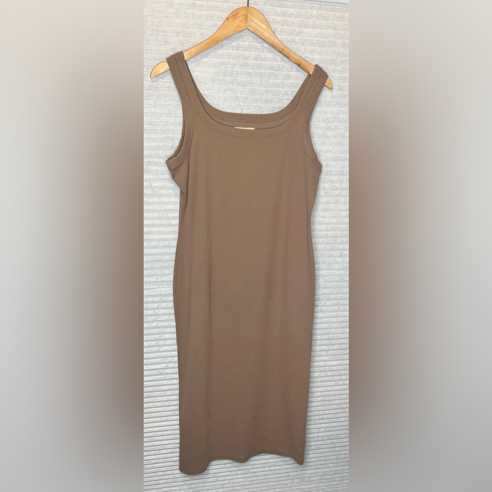 Madewell Tan Sleeveless Dress - Picture 2 of 10